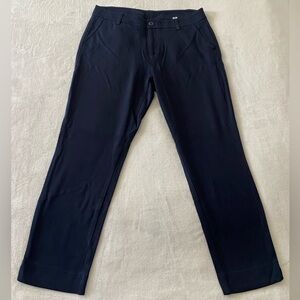 Cabi Ava Trouser Pants Navy Blue Slim‎ Pockets Career Size 12 Style #3201